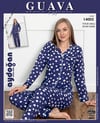 Guava 4002 Kadın Önden Düğmeli Uzun Kollu Anne Pijama Takımı