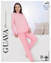 Guava 4238 Kadın Havlu Uzun Kol Pijama Takımı
