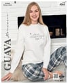 Guava 4265 Kadın 2 İplik Uzun Kollu Pijama Takımı