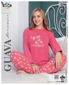 Guava 4290 Kadın Termal Uzun Kollu Pijama Takımı