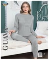 Guava 4313 Kadın Termal Uzun Kollu Pijama Takımı