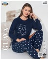 Guava 4420 Kadın Termal Uzun Kollu Pijama Takımı