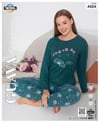 Guava 4424 Kadın Termal Uzun Kollu Pijama Takımı