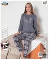 Guava 4441 Kadın Termal Uzun Kollu Pijama Takımı