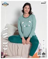 Guava 4447 Kadın Termal Uzun Kollu Pijama Takımı