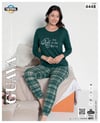 Guava 4448 Kadın Termal Uzun Kollu Pijama Takımı