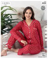 Guava 4523 Kadın Önden Düğmeli Yakalı Uzun Kollu Pijama Takımı