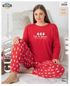 Guava 4534 Kadın B.B. Termal Uzun Kollu Pijama Takımı