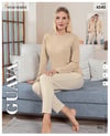 Guava 4540 Kadın Star Uzun Kol Pijama Takımı