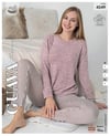 Guava 4549 Kadın Uzun Kollu Triko Pijama Takımı