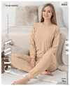 Guava 4555 Kadın Uzun Kollu Pijama Takımı