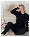 Guava 4567 Kadın Viskon Uzun Kol Pijama Takımı