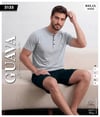 Guava 5135 Erkek Relax Kısa Kol Şortlu Pijama Takımı