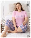 Guava 8158 Kadın Viskon Kısa Kol B.B. Kaprili Pijama Takımı