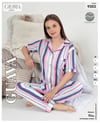 Guava 9203 Kadın Önden Düğmeli Kısa Kollu Pijama Takımı