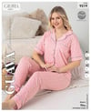 Guava 9219 Kadın Önden Düğmeli Kısa Kollu Pijama Takımı
