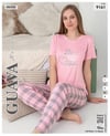 Guava 9261 Kadın Viskon Kısa Kol Pijama Takımı