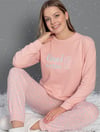 Guava Kadın Somon Termal Uzun Kollu Pijama Takımı 14106