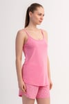 Kezokino 5121872752 Kadın İp Askılı Şortlu Pijama Takımı