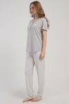 Kezokino 5122222751 Kadın Kısa Kol Pijama Takımı