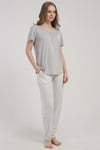 Kezokino 5122222751 Kadın Kısa Kol Pijama Takımı