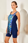 Lapieno 254156-P Kadın Askılı Şortlu B.B.Elbise Tankini