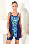 Lapieno 254156-P Kadın Askılı Şortlu B.B.Elbise Tankini