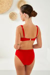 Lapieno 254261 Kadın Sürgülü Detaylı B.B.Bikini Takım