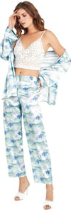 Moongirl 743 Kadın Üçlü Pijama Takım