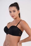 New Bra 334004 Kadın Desteksiz Sütyen Külot Takım