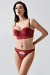 New Bra 334162 Kadın Dantelli Desteksiz Sütyen Külot Takım