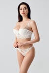 New Bra 334166 Kadın Dantelli Push up Sütyen Külot Takım