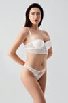 New Bra 334166 Kadın Dantelli Push up Sütyen Külot Takım