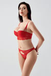 New Bra 334166 Kadın Dantelli Push up Sütyen Külot Takım