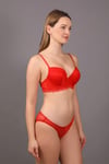 New Bra 344161 Kadın Dantelli Desteksiz Sütyen Külot Takım
