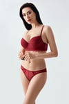 New Bra 344161 Kadın Dantelli Desteksiz Sütyen Külot Takım