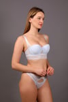 New Bra 4166 Kadın Dantelli Push up Sütyen Külot Takım