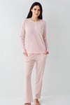 Pierre Cardin PC9080-S Kadın Patlı Uzun Kol Pijama Takımı