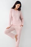 Pierre Cardin PC9080-S Kadın Patlı Uzun Kol Pijama Takımı