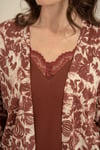 Pierre Cardin PC9266-S Kadın Uzun Kol 3'lü Pijama Takım