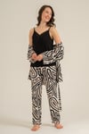 Pierre Cardin PC9282-S Kadın Uzun Kol 3'lü Pijama Takım