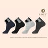 Roff 10505 Erkek Prala Silver Bambu Patik Çorap