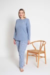 Senfoni 6068 Kadın Uzun Kollu Battal Pijama Takımı