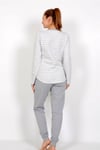 Vienetta 00426700000 Kadın Uzun Kollu Kayık Yaka Eteği Oval Manşetli Pijama Takımı