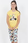 Vienetta 0122762480 Kız Çocuk Kısa Kollu Caprı Pijama Takımı