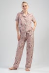 Vienetta 1110720442  Kadın Kısa Kollu Önden Düğmeli Pijama Takımı