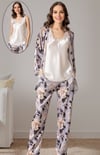 Vienetta 1610975143 Kadın Saten Üçlü Pijama Takımı
