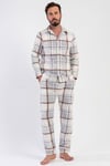 Vienetta 1618361133 Erkek Uzun Kollu Polar Pijama Takımı