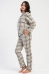 Vienetta 1618481129 Kadın Uzun Kol Polar Pijama Takımı