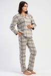 Vienetta 1618481129 Kadın Uzun Kol Polar Pijama Takımı